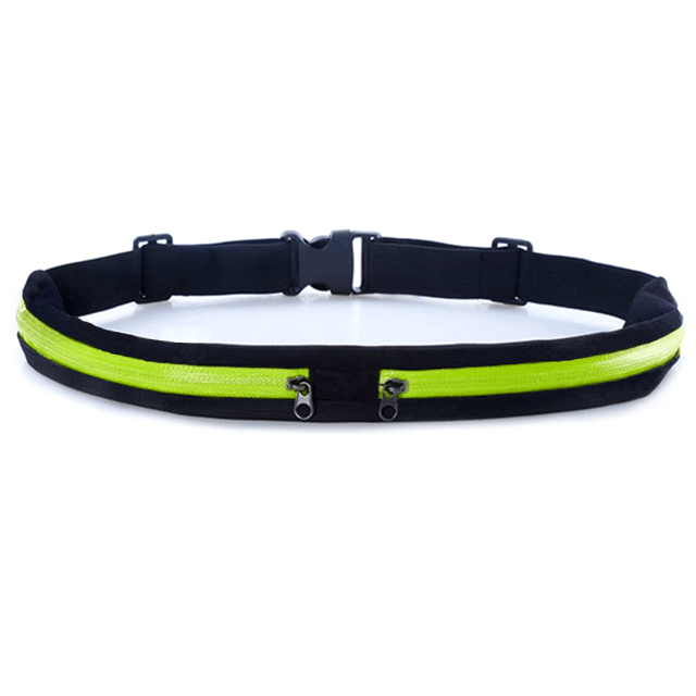 Slim Waist Dual Pocket Running Belt For Men Women FitsBelt